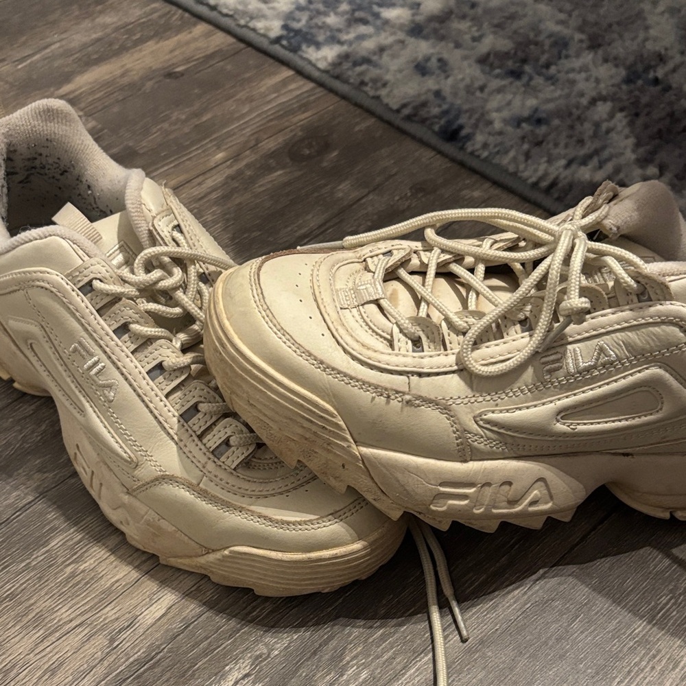 Fila Off-White Athletic Dad Shoes